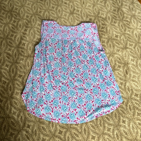 Loft Mixed Media Sleeveless Printed Tie Shell - Picture 4 of 4